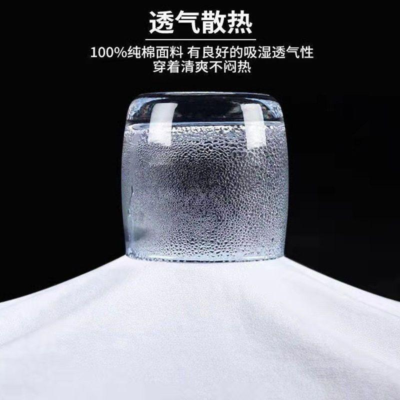 Product Introduction of Pure Cotton Short Sleeve T-Shirt for Men, Summer New Trendy High-End Half Sleeve Versatile Loose Plus Size Fashion Breathable Shirt for Women 21