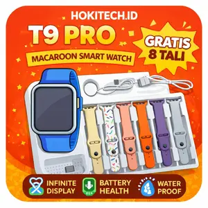 PAKET COMBO! SRS 9 [8 Tali + Charger + BONUS JAM LED] BISA COD