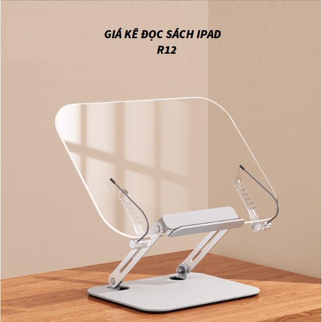 R15 Kệ đọc kinh, kê đọc sách chân đế xoay 360 độ để bàn kiêm đỡ ipad laptop điều chỉnh độ cao tiện lợi