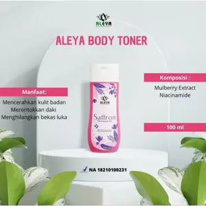 Toner Badan Saffron Aleya: Solusi Sempurna untuk Kulit Cerah dan Bebas Bekas Luka Perawatan Kotoran Tubuh