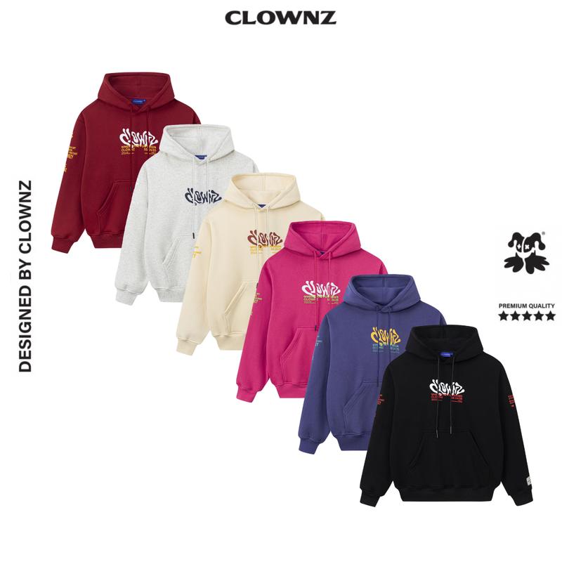 Áo hoodie ClownZ Basic 4 Life Hoodie The Fun local brand streetwear form rộng khoác đẹp áo mùa đông nam nữ unisex Menswear đen xám Dài Tay