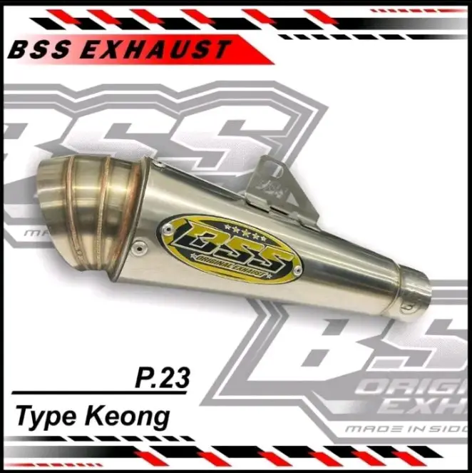 knalpot BSS slincer onli inlet d50mm for all moto