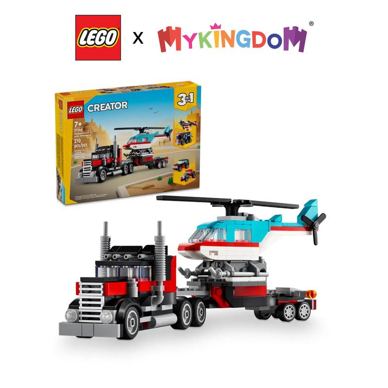 Đồ Chơi Lắp Ráp Xe Tải Vận Chuyển Trực Thăng LEGO CREATOR 31146 270 chi tiết