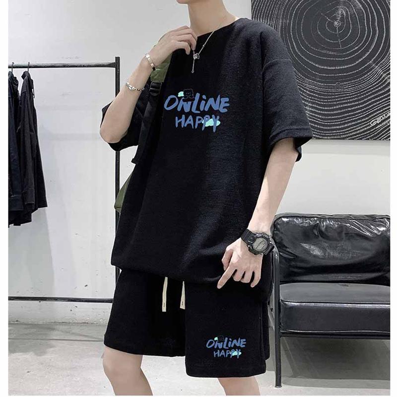 Bộ Quần Áo Thể Thao Thun Nam Thời Trang họa tiết online cọc Tay M00 Menswear2025 4