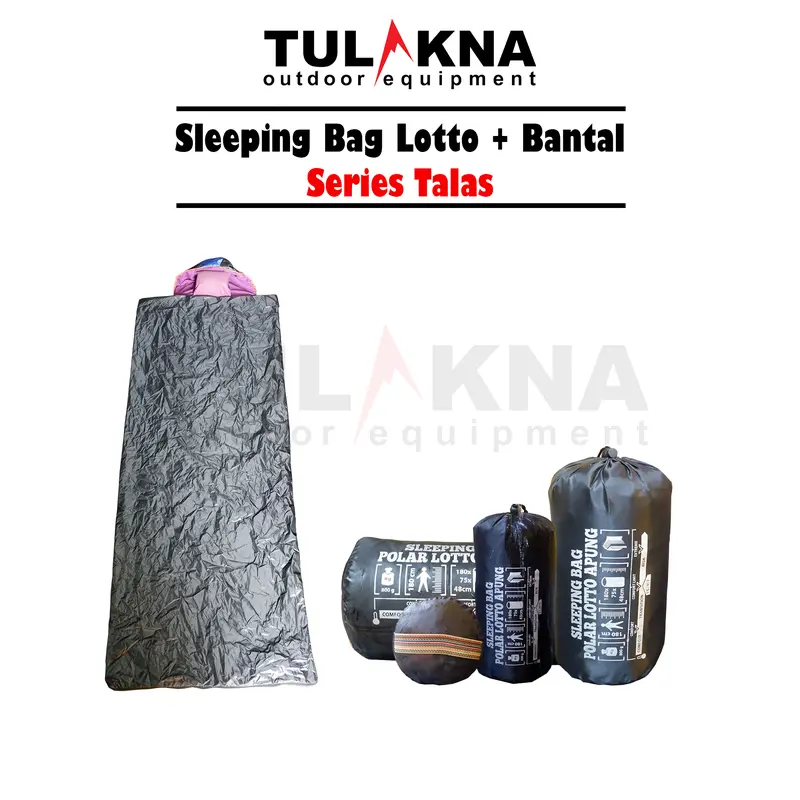 Sleeping Bag Lotto + Bantal Premium Series Talas 1
