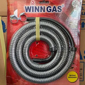 Selang Flexibel Kompor Gas Winn Gas 1,8 M dengan Pengaman Besi