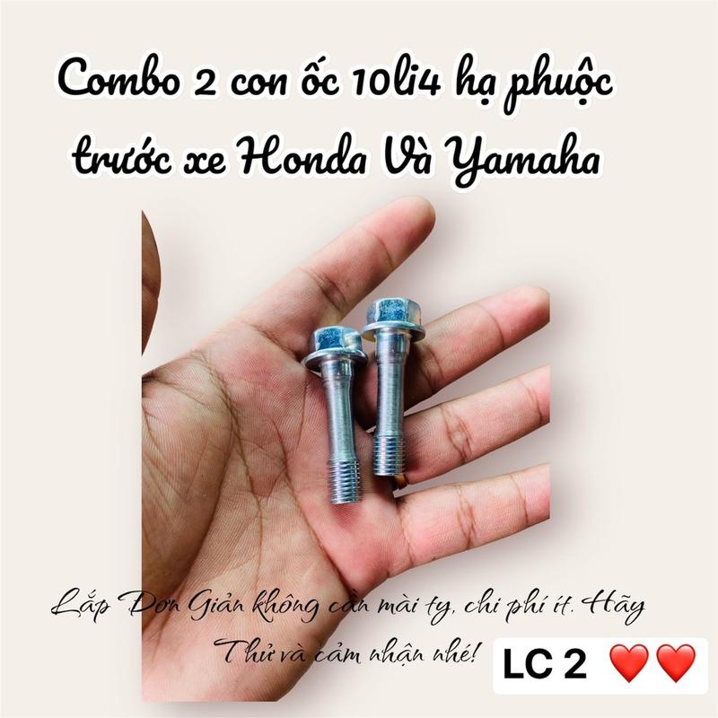 Combo 2 con ốc hạ phuộc 10li4 tất cả các dòng xe honda,  yamaha Trừ  Sonic , Ex 135 - Sài Gòn LC 2