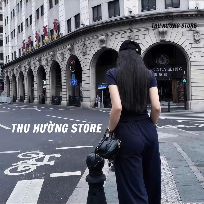 Bộ Áo Cộc Tay Alo Quần Dáng Suông Có Dây Rút 4