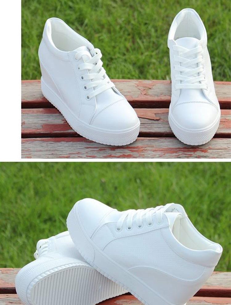 Product Introduction of Giày Trắng, Giày Nữ Chiều Cao Ẩn, 7cm, Giày Thường Ngày Giày Đế Bằng Giày Một Lớp, Ren Mùa Hè Khoét Lỗ, Giày Một Lớp, Hàng Mới Về 2024 9