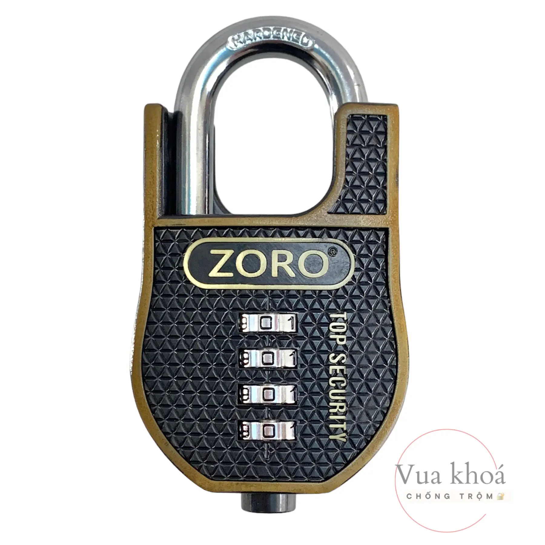 Ổ Khóa ZORO 6 phân chống cắt có mật mã 4 chữ số - ổ khóa số thay đổi mật mã theo ý muốn - thích hợp khóa cửa,chống trộm. khóa số cỡ lớn