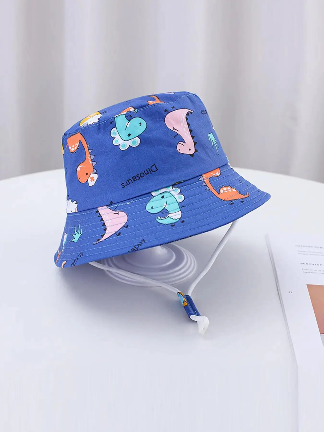 Cute Cartoon Dinosaur Print Hat, Casual Breathable Sun Protection Hat for Boys & Girls, Fashion Accessories for Outdoor Travel Beach