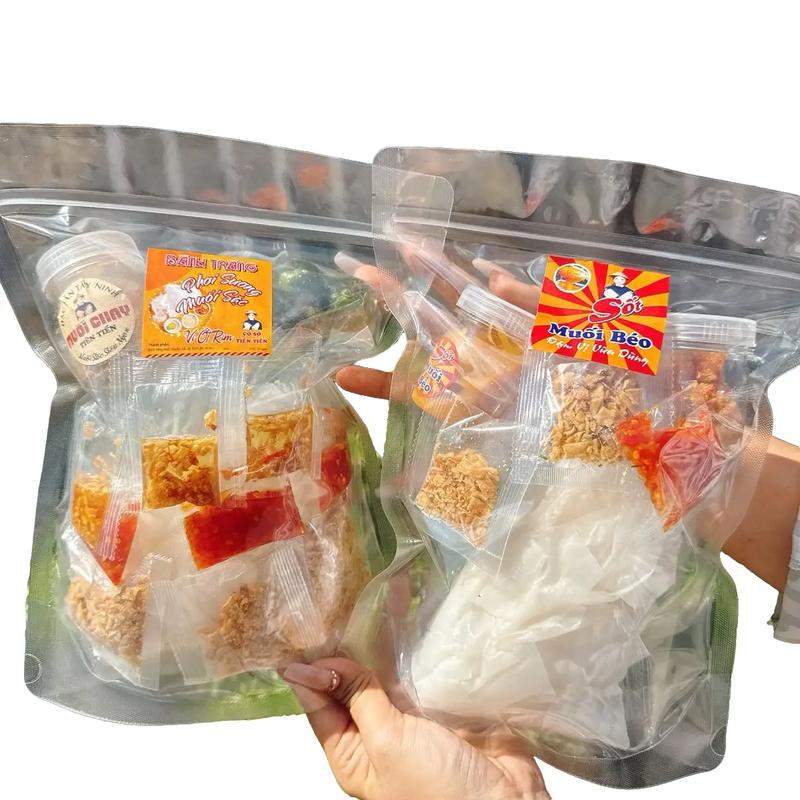 2 SÉT BÁNH TRÁNG TIÊN TIẾN set phơi sương muối béo sốt tắc tép mở + set phơi sương muối sặc ớt rim dầu tỏi Food