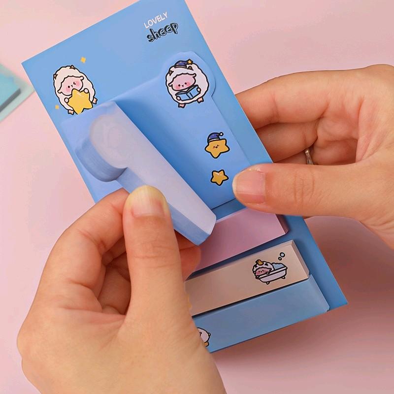 STICKY NOTES BARIS MOTIF KARTUN LUCU 4