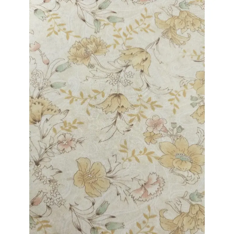 Vải thun cotton hoa,  hoa văn màu sắc trang nhã, thấm hút tốt, phù hợp may cho trẻ em, đồ bộ mặc nhà 3