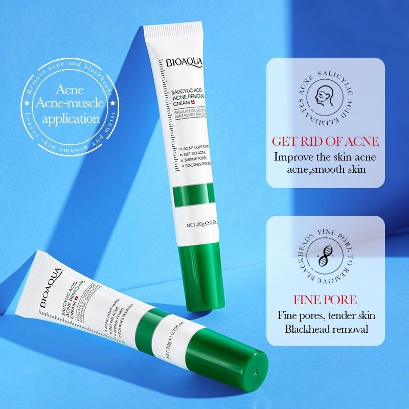Kem loại bỏ mụn axit salicylic nhanh chóng loại bỏ mụn bọc Giảm Mụn Đầu Đen Và Mụn Trứng Cá 20g 4