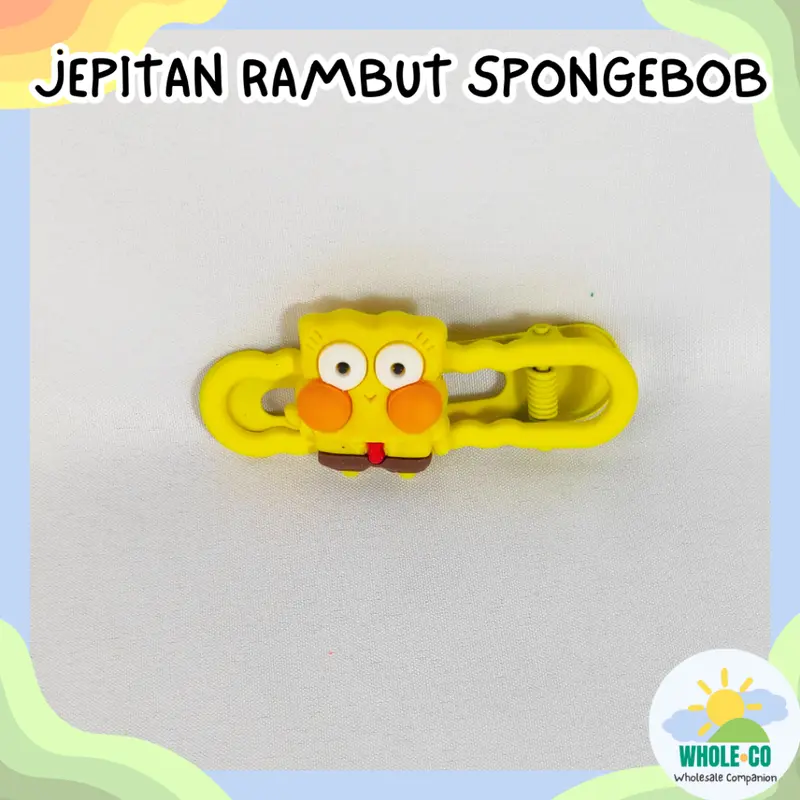 Jepitan Rambut Sponge Bob Squidward Patrick Lucu unik Imut Termurah Grosir COD 6