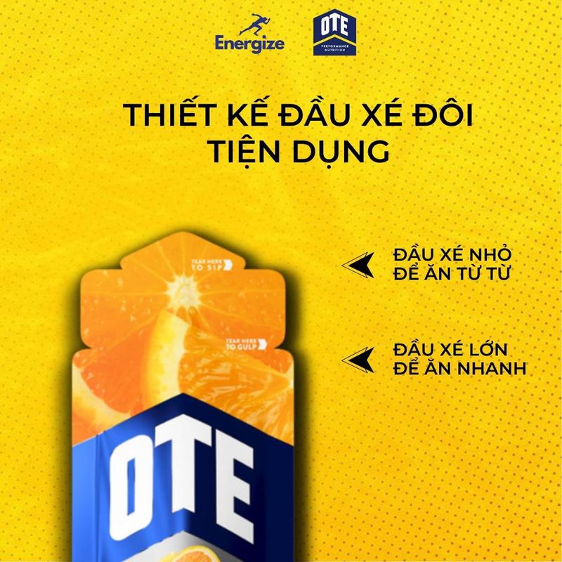 Gel Năng Lượng Nhanh Thể Thao OTE Energy Gel, Dạng Lỏng Dễ Ăn, Chiết Xuất Hoa Quả Tự Nhiên, Dễ Dàng Tiêu Hóa 2