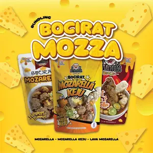 Bundling Mozarella ( Bocirat Mozarella , Bocirat mozarella keju, Mozarella tumpeng lava moza)