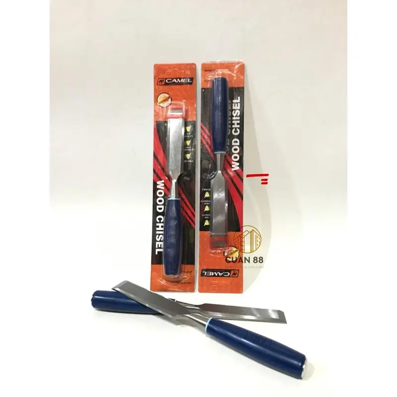 Camel Pahat Kayu Gagang Fiber 11/2inch 1inch 5/8inch dan 3/4inch / Tatah Ukur Kayu 6