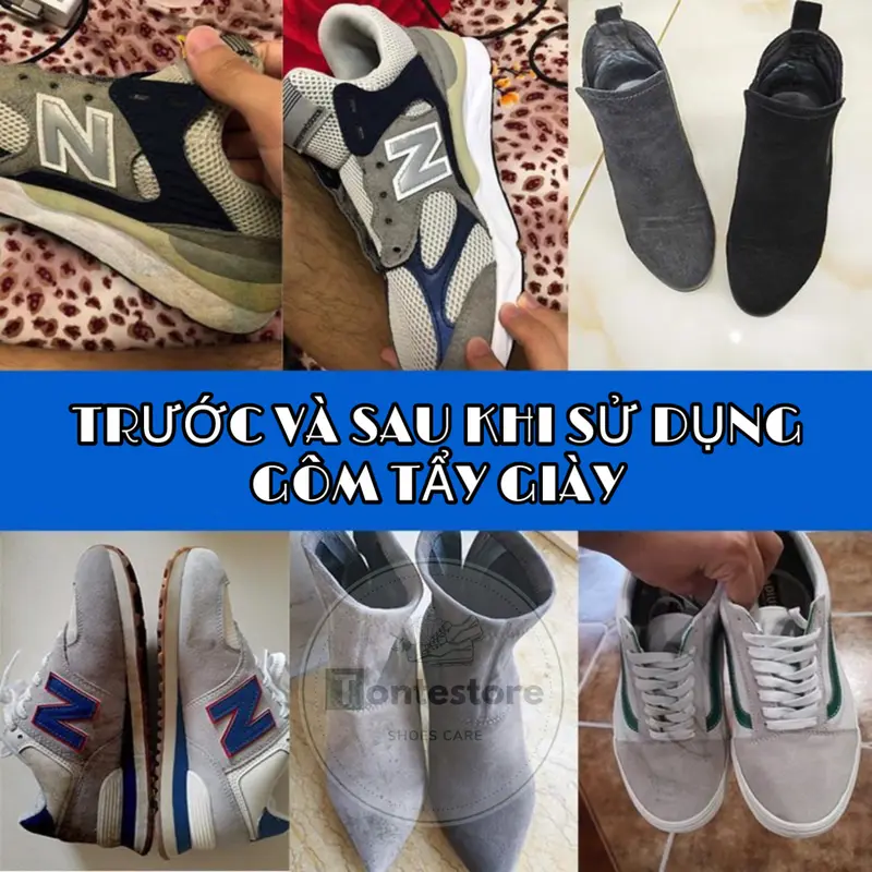 Cục gôm tẩy cho giày thông minh, sử dụng cho cả da lộn CUCTAYGIAY 3