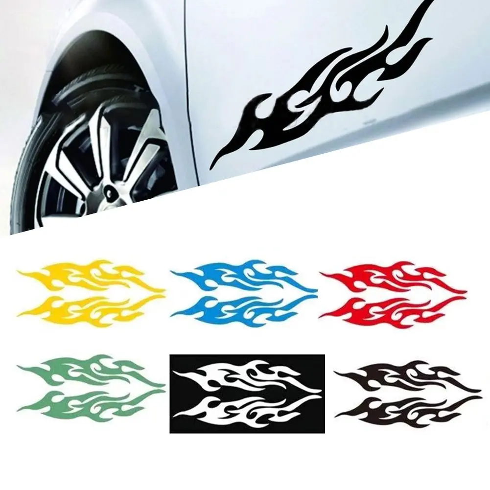 Miếng Dán Đề Can Vinyl Ngọn Lửa, Tự Làm, Không Thấm Nước, Cho Xe Hơi, Xe Máy, Bình Ga, Thiết Kế Fende