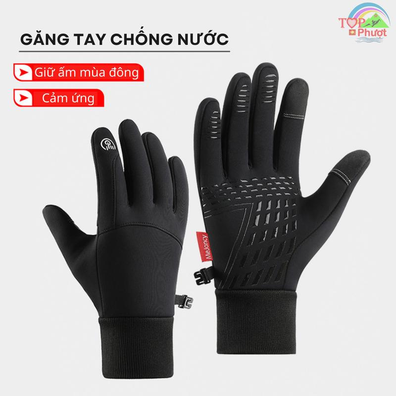 Găng tay xe máy chống nước giữ ấm mùa đông cảm ứng điện thoại Mejoncy Chống Trơn Bao Tay