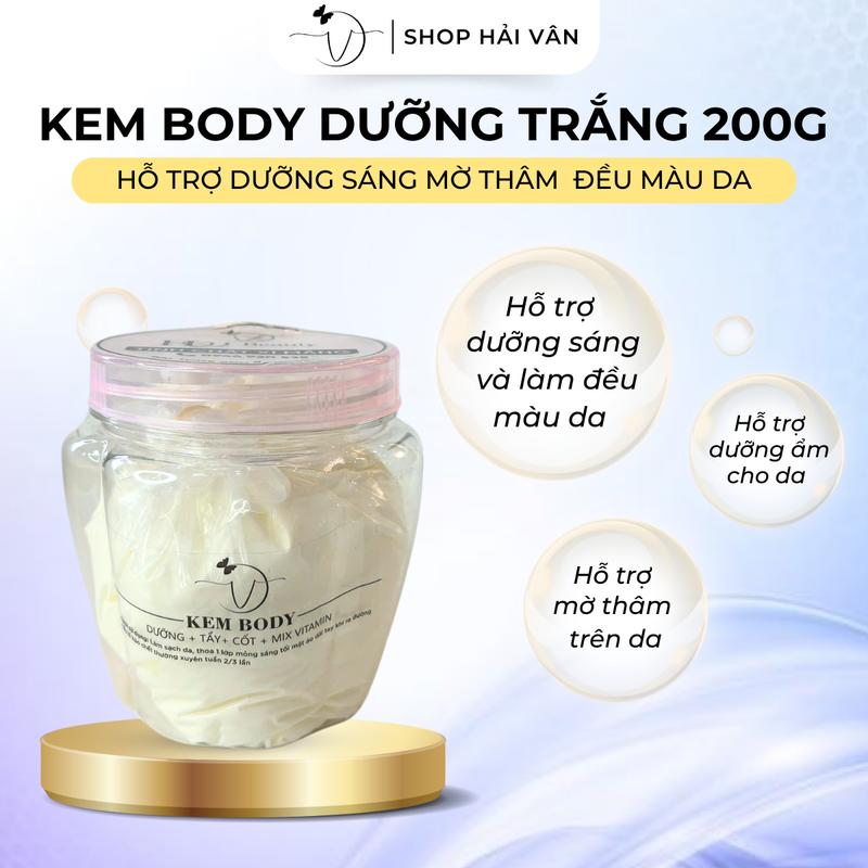 Kem Body Xi Măng Dưỡng Sáng 200gam (túi) Hải Vân Shop Hỗ Trợ Cấp nước Làm Đẹp Da  Nữ Dưỡng Da Body