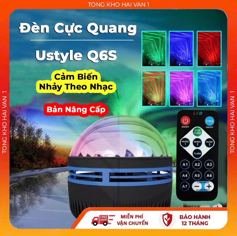 Đèn Cực Quang Q6S Galaxy UStyle LED Chiếu Bầu Trời Cực Quang Trang Trí Decor Phòng Ngủ Điều Khiển Từ Xa