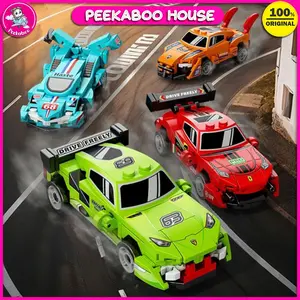 Mainan Balok Susun Nano Block Anak DIY 3D Mini Toys Cute Bricks Racing Car Edukatif Peekaboo