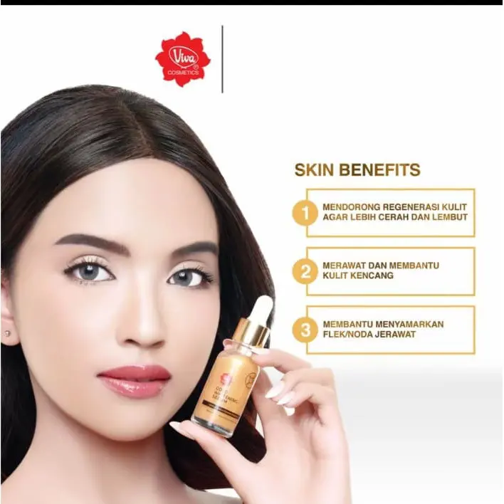 VIVA GOLD SERUM WHITENING VITAMIN C COLLAGEN WITH TRIPLLE BRIGHTENING POWER 2% I 4% NIACINAMIDE AND COLLAGEN - 20ML 4