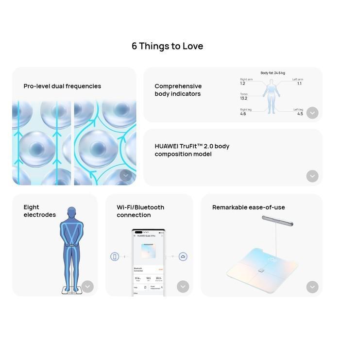 HUAWEI Scale 3 Pro Body Fat Scale - Timbangan Badan Digital | Smart Fat/Muscle Weight Scale