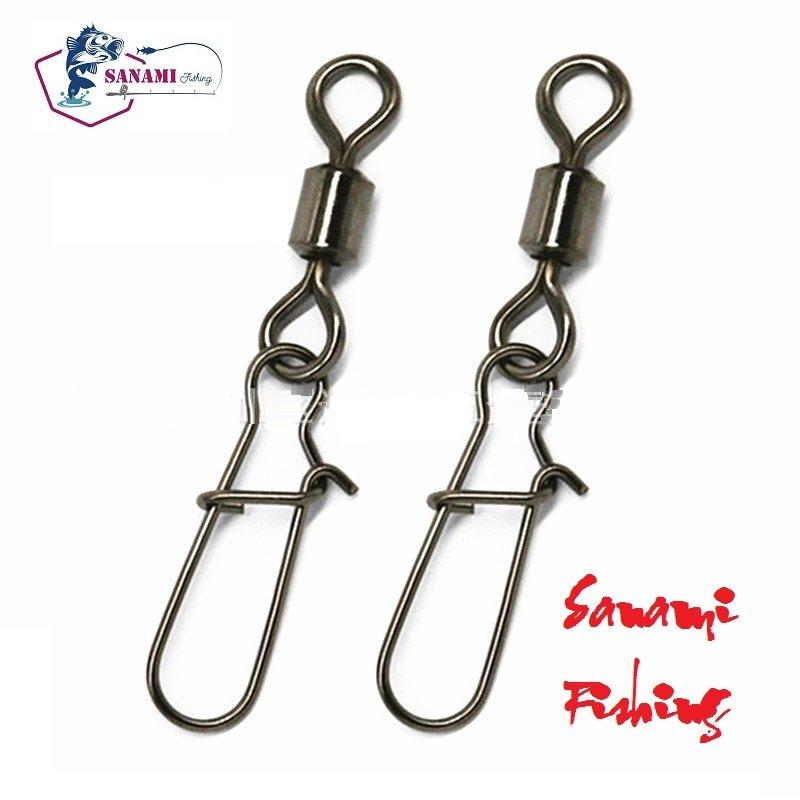   Hàng đẹp  Khóa link Câu Cá Chữ U Chống Xoắn Cao cấp Thép Đen siêu Chịu Lực Khóa linh câu cá - Sanami Fishing 