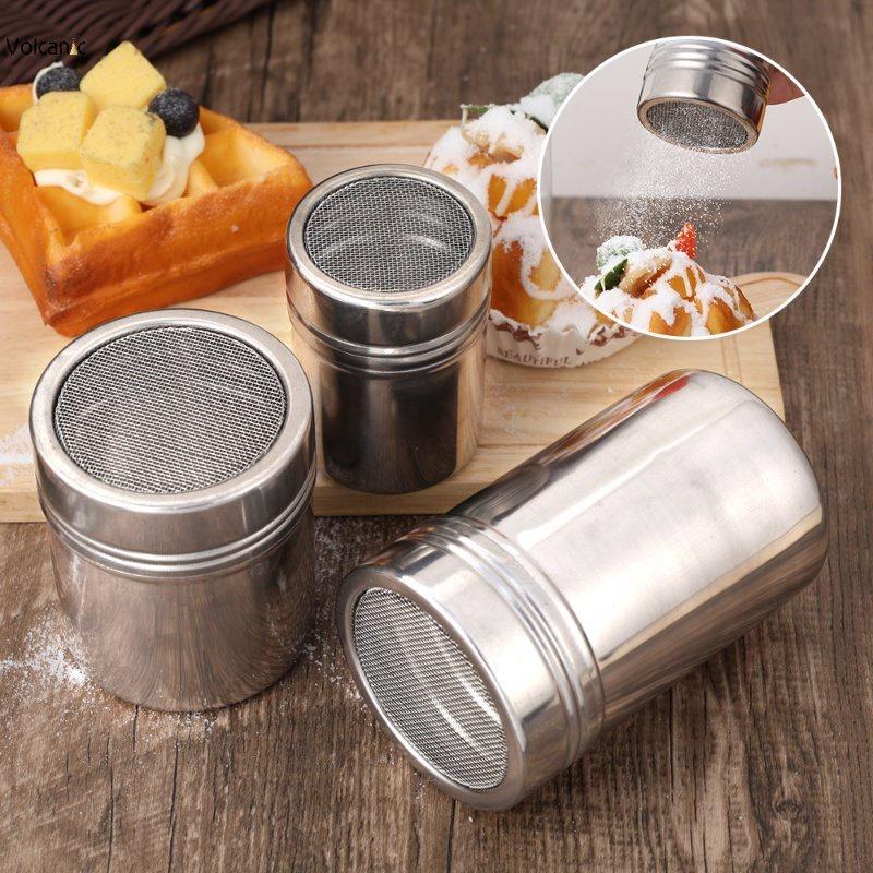 Stainless Steel Mesh Dense Hole Powder Sprinkler Chocolate Flour ...