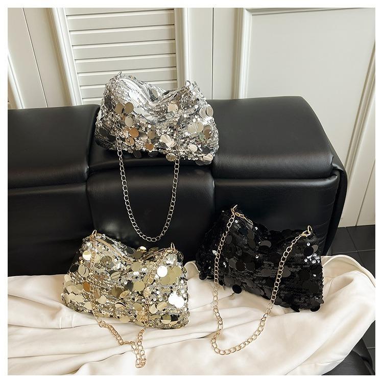 Túi xách nữ sequin thời trang dung tích lớn thiết kế túi đeo vai đơn giản thanh…
