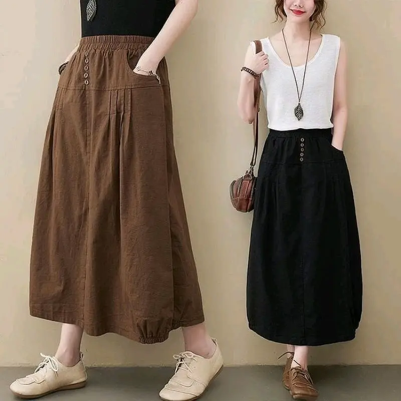 Aish Rok Wanita Panjang Bahan Cigarette Polos Stretch Melar Nyaman Korean Style