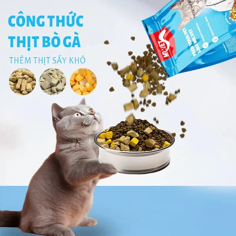 [1kg] Thức Ăn Hạt Cho Mèo MrVet - Hạt MrVet cho mèo mọi lứa tuổi 4