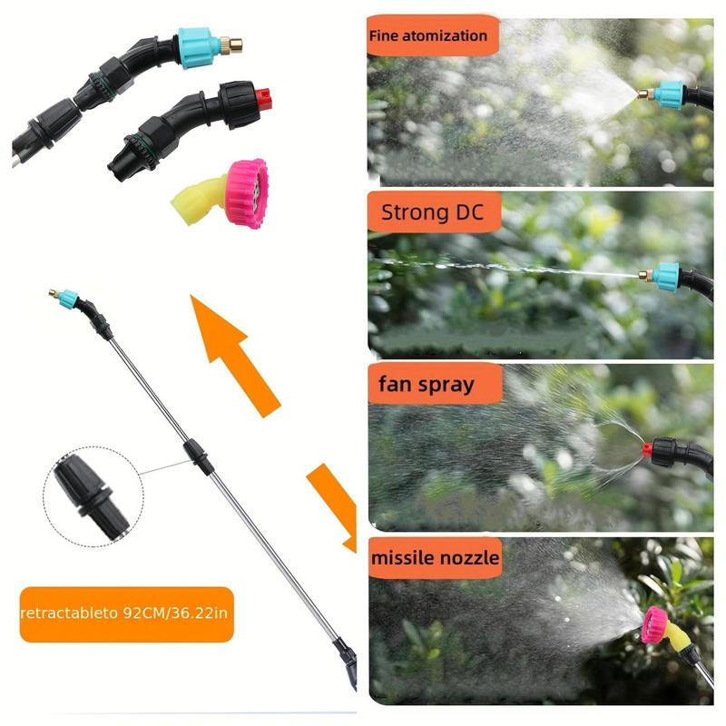 Portable Electric Sprayer, USB Rechargeable Sprayer with Adjustable Nozzle, Garden Watering Tool, Water Sprayer for Garden, Home, Farm 4