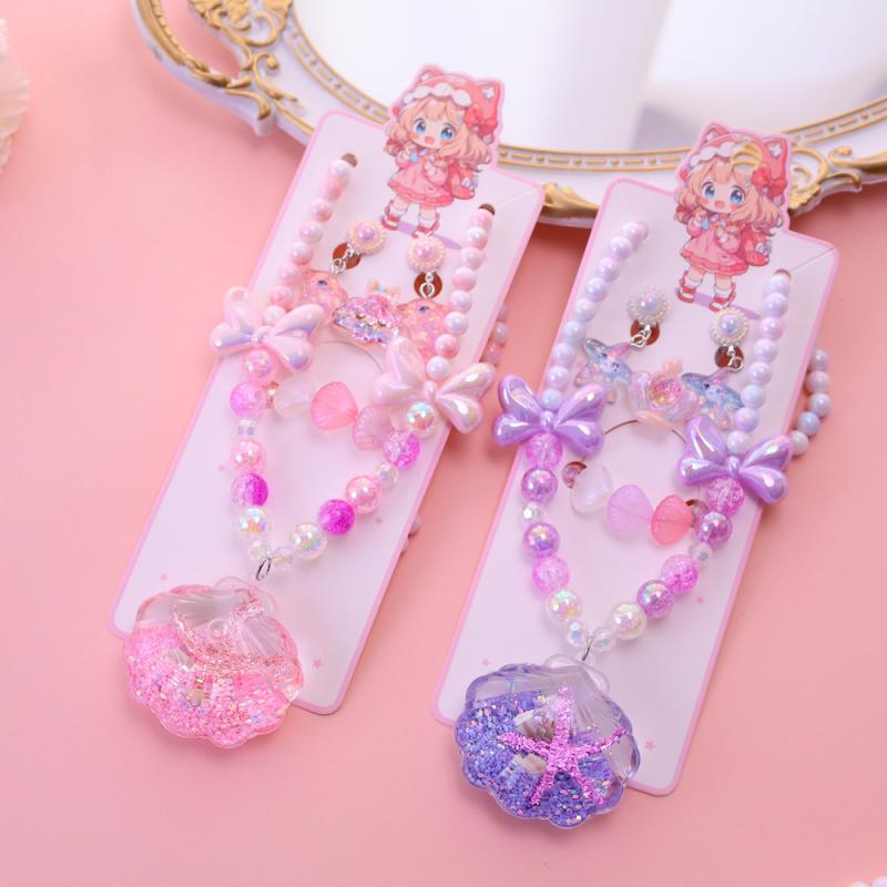 Product Introduction of Best-Selling Ocean-Themed Jewelry Set for Girls - Necklace, Bracelet & Earrings with Sand & Shell Design 5