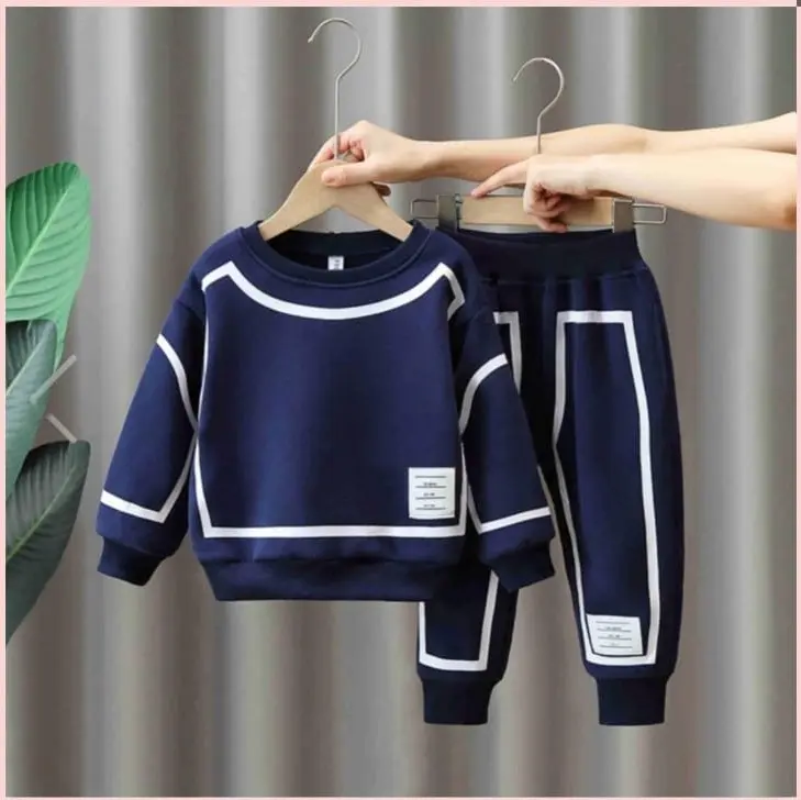Setelan sweater hologram | Setelan baju anak laki laki dan perempuan 6bln-5thn 0