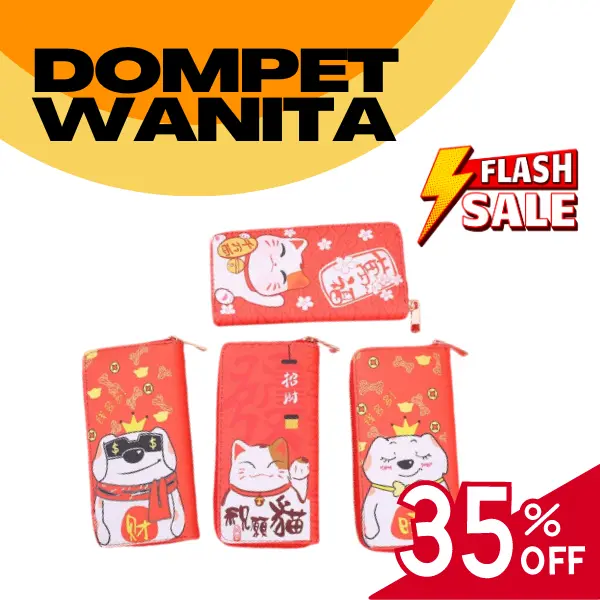 Dompet Wanita Lucu/Dompet Wanita Kulit Sintetis