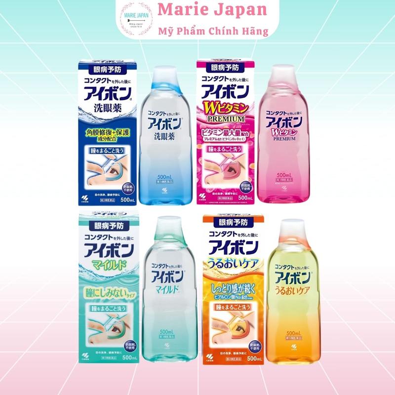 Nước Rửa Mắt Lens Eyebon W Vitamin 500ml Nhật Bản - Nhỏ Mắt eye  flush