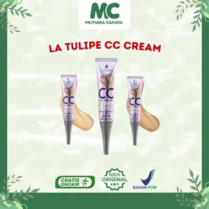 MC Official - La Tulipe CC Cream | Cream Natural | Kulit Bebas Berminyak bebas minyak dengan tabir surya SPF 34