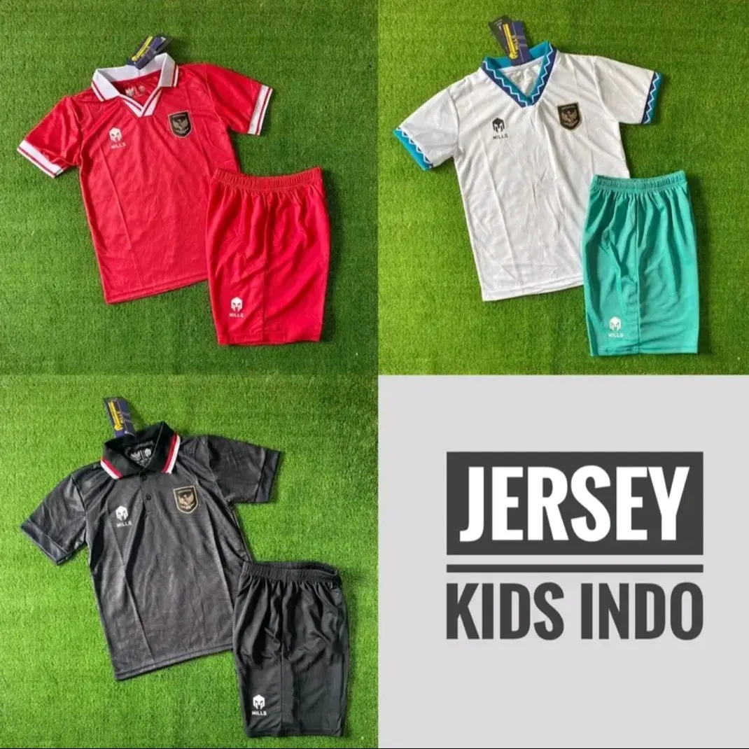 JERSEY SETELA  TIMNAS ANAK USIA 2 SAMPAI 11 TAHUN
