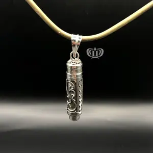 Dewi Souvenir Silver | Kalung liontin tabung tempat parfum perak bali