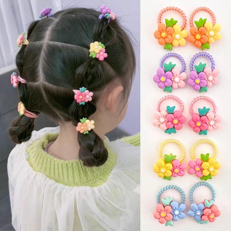 Product Introduction of Dây Buộc Tóc Hoa Cho Trẻ Em, Cho Bé Gái, Dây Buộc Tóc Bện, Phụ Kiện Tóc, Không Gây Tổn Thương, Đàn Hồi, Dây Buộc Tóc Tốt, Dây Cao Su Cho Tóc, Năm 2025 0