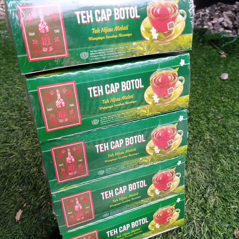 5 Box Teh Celup Cap Botol isi 15 per box Teh Hijau Melati Wanginya sesedap Rasanya Tea 3