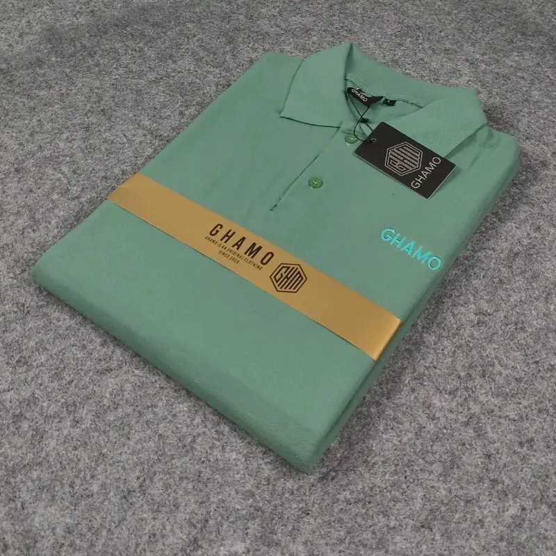 Kaos Krah Polo Shirt Pria Distro Keren Kaos Polo BerKerah Pria Dewasa Katun Serat Lengan Pendek Baju Fit Panjang Motif T-Shirt Atasan Casual Santai 3