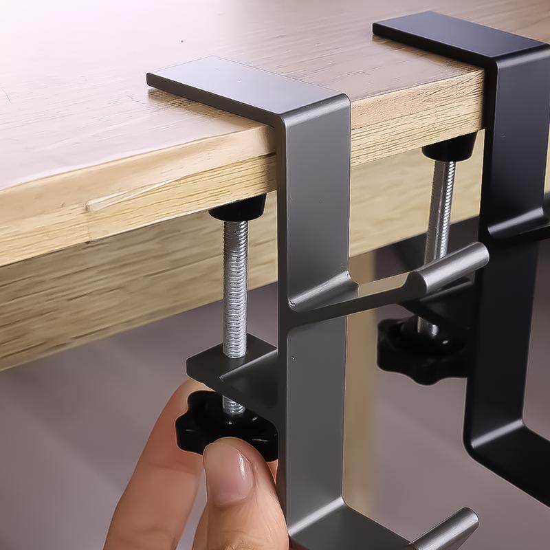 Móc Bên Để Bàn Có Thể Điều Chỉnh Không Cần Đục Lỗ, Chịu Lực Cao, Thiết Kế Chống Trượt, Thích Hợp Cho Túi Xách, Ba Lô Và Sắp Xếp Để Bàn, 1 Cái 6