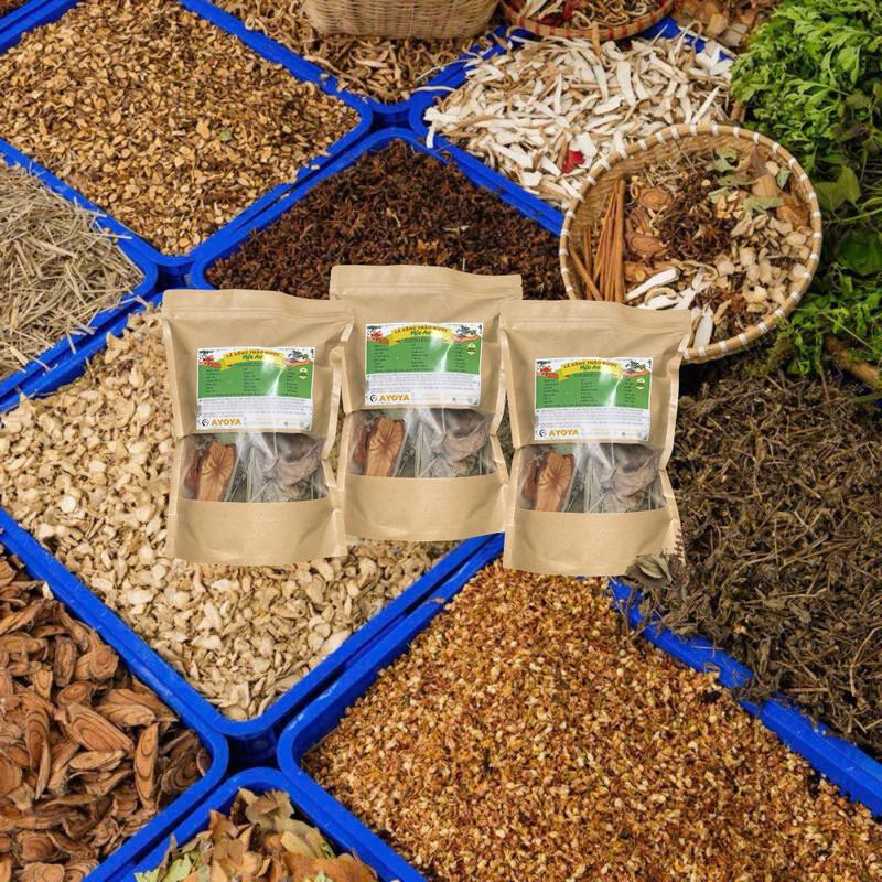 Thảo dược xông & tắm cơ thể Mộc An: xả xui, giải cảm, chăm sóc mẹ sau sinh (Tặng kèm trà gừng) 7