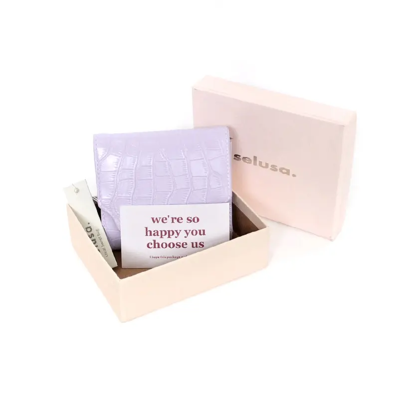 SELUSA ODETTE CROCO WALLET (Free Exclusive Box) | Dompet Lipat Dompet Croco Tebal 7